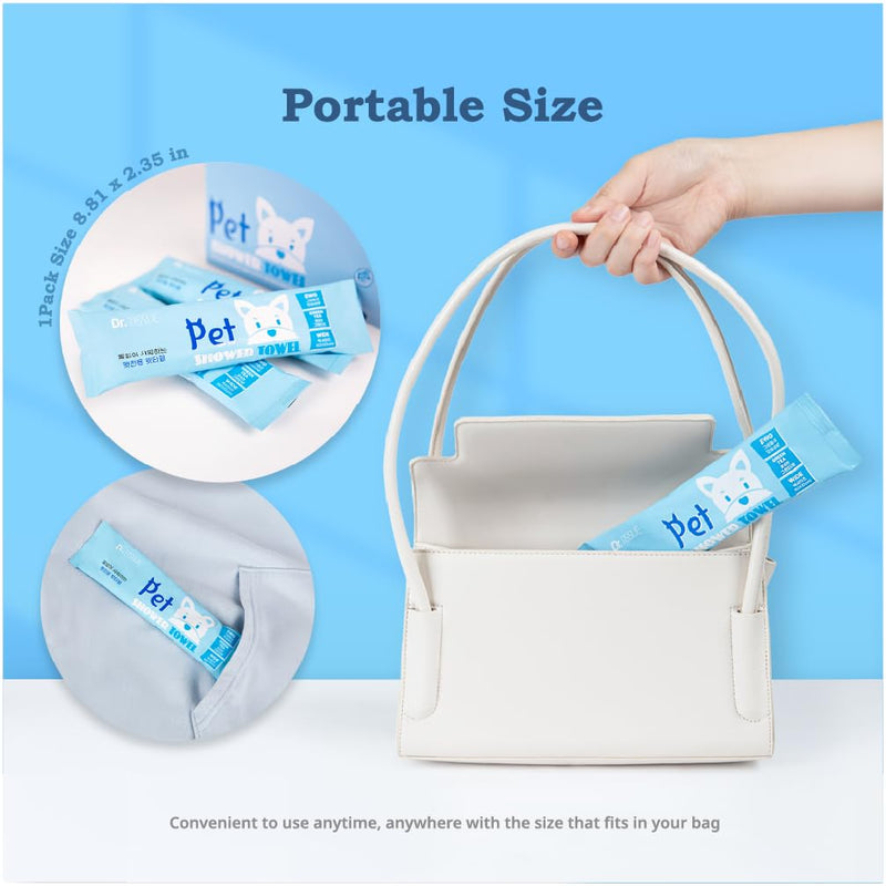 Extra Large Size - 20.5" x 12.6" Pet Wipes | Individually Packaged | Paw Wipes | Hypoallergenic | Grooming | Bathing | Green Tea Scented Deodorizing | Tear Stain | All Purpose Bath Wipes | 10 Counts - PawsPlanet Australia