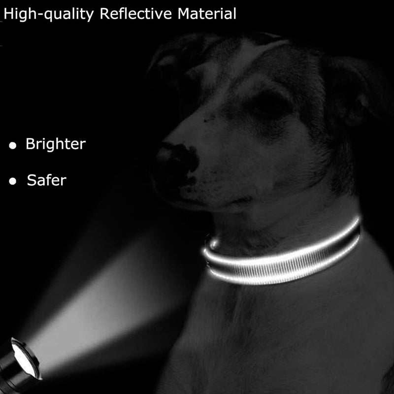 Roses&Poetry Reflective Dog Collar with Gradient Mistyrose, Adjustable Durable Pet Collars for Small Medium Large Dogs (Mistyrose-M) - BeesActive Australia