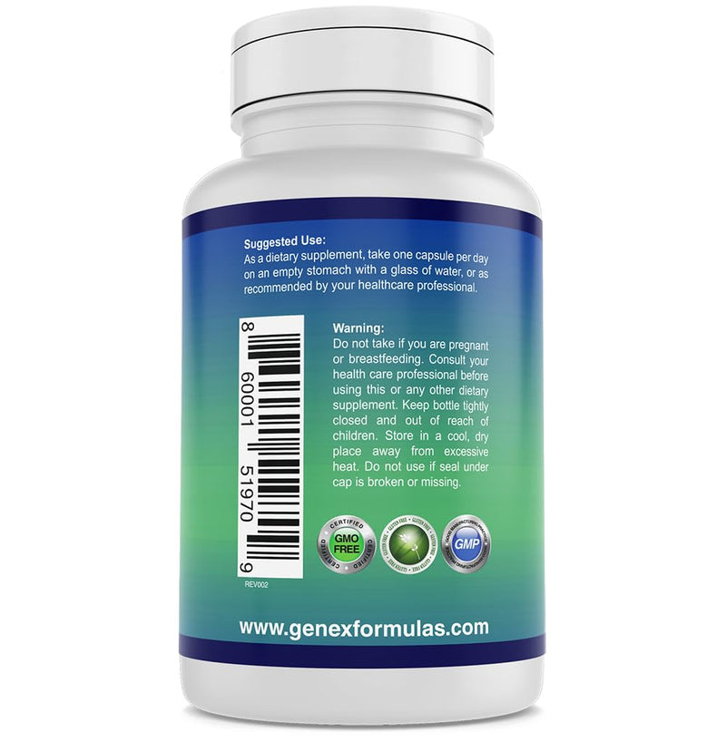 Genex Formulas Nicotinamide 500mg, Vitamin B3 Flush Free Niacin, 300 Caps | Niacinamide Supplement Help Produce Keratin & Support Skin Cell Health & Energy, Non-GMO & Gluten Free 100 Count (Pack of 3)