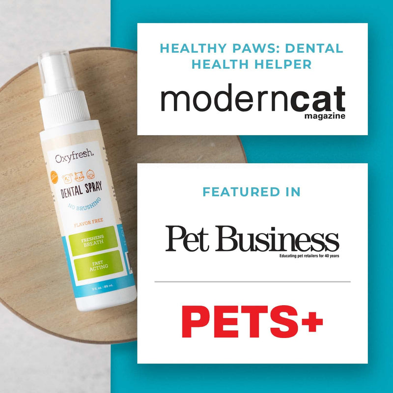 Oxyfresh Advanced Pet Dental Spray – Instant Pet Fresh Breath: Easiest No Brushing Pet Dental Solution for Dogs and Cats – Best Way to Fight Pet Plaque, Keep Teeth & Gums Healthy. 8oz. Top Seller 8oz - BeesActive Australia