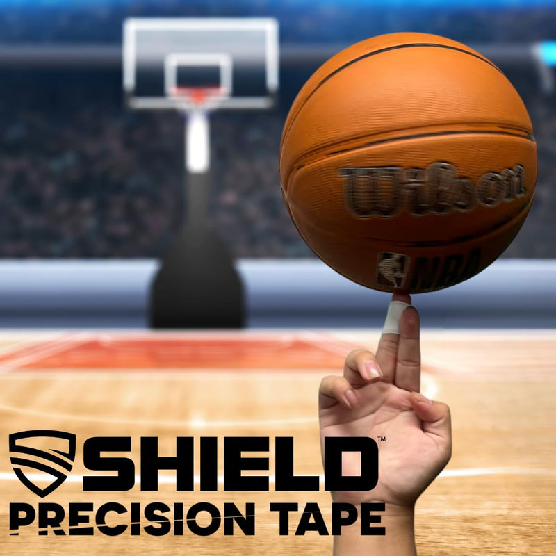 SHIELD 1 Inch Athletic Tape – Precision Tape 12 Pack – Strong Cotton, No Residue – Made in USA – Rigid Sports Wrap for Fingers, Thumbs, Toes, First Aid, Training - BeesActive Australia