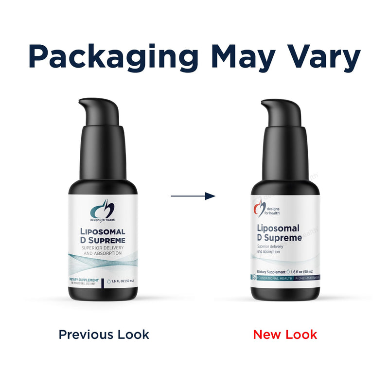 Designs for Health Liposomal D Supreme Vitamin D Liquid - 2500 IU Vitamin D3 + Vitamin K (K1 + K2) - Liposomes for Superior Absorption - Non-GMO Supplement (100 Servings / 1.7oz)
