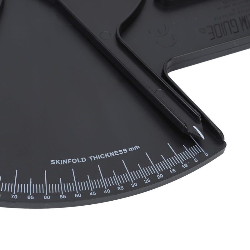 Body Fat Caliper, Professional Double Spring Skinfold Calipers and Body Fat Tape Measure Tool for Accurately Measuring BMI Skin Fold Fitness(Black) Black - BeesActive Australia