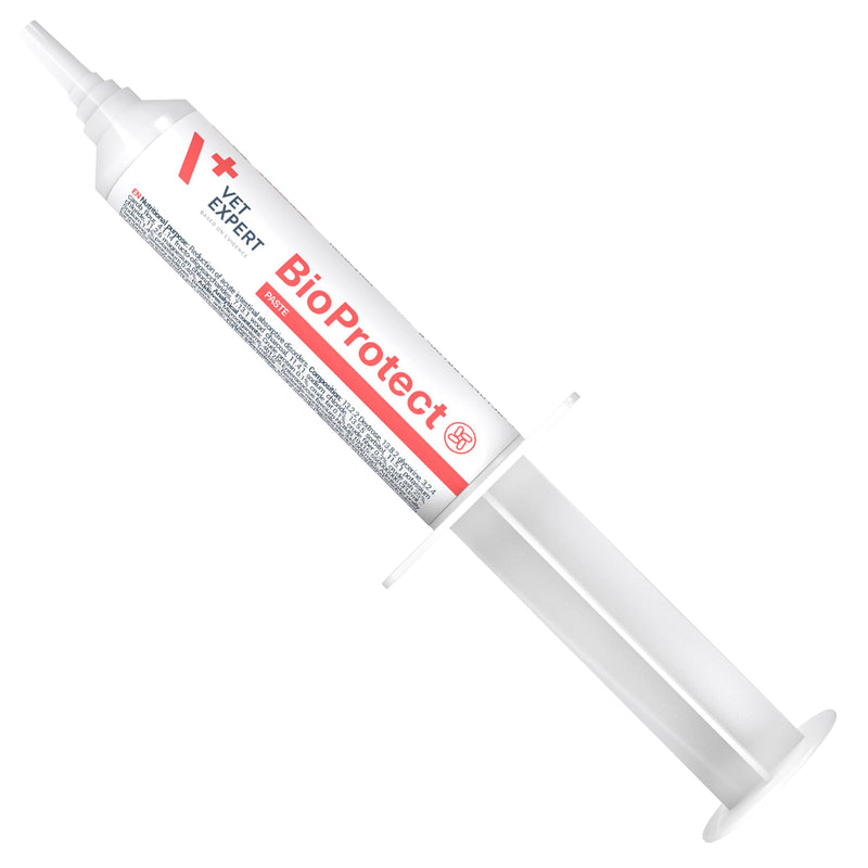 Vet Expert BioProtect Paste – Digestive Support for Dogs and Cats, Relieves Diarrhoea, Boosts Gut Health, and Restores Intestinal Balance with Probiotics, Prebiotics, and Bentonite (15 ml Syringe)