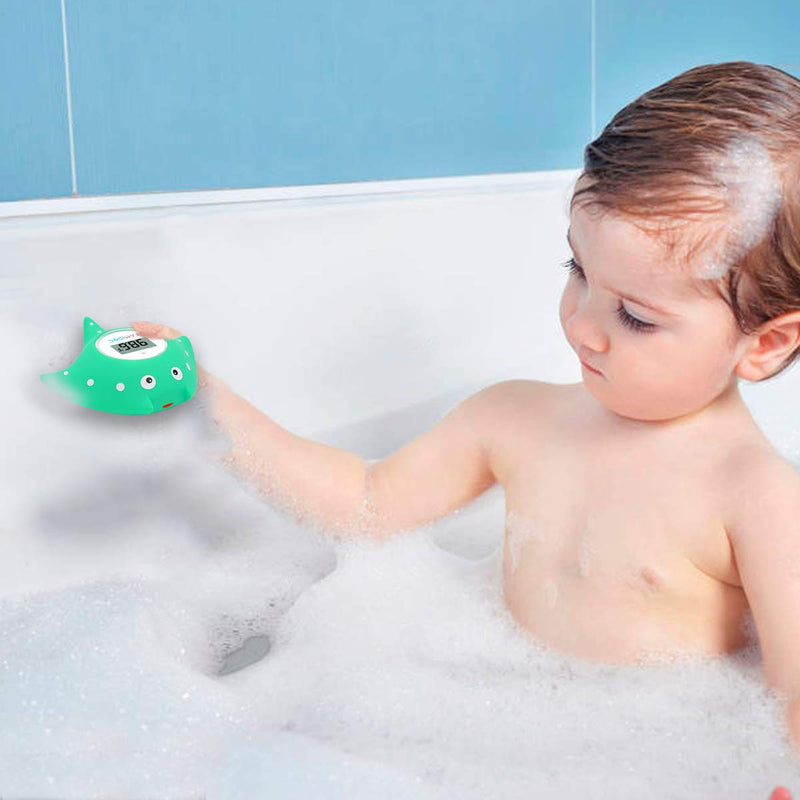 Baby Bath and Room Thermometer - Famidoc FDTH-V0-22 New Upgraded Sensor Technology for Baby Health Bath Tub Thermometer Floating Toy (Blue) Blue - BeesActive Australia