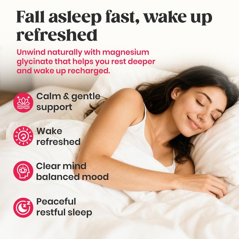60 Day Supply Magnesium Glycinate 400mg Gummies Sugar Free High Absorption | With Ashwagandha, L-Theanine, CoQ10, Vitamin D3 & B6, Adults & Kids, Stress Relief, Sleep & Calm, Vegan, Gluten Free 60 Count (Pack of 1) V3-raspberry