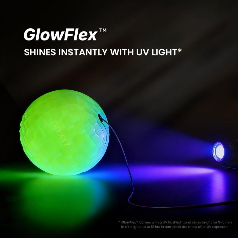 GlowFlex™ Reflex Ball with Counter App, Glow-in-the-Dark | TekXYZ® Online Community for Boxing Ball, Ideal for Coordination, Stress Relief, Home Workouts & Fitness | Stocking Stuffer Gift for All Ages - BeesActive Australia