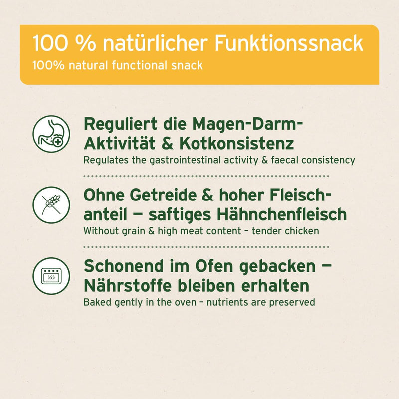 AniForte Stomach & Intestinal Snack for Dogs 300g - Digestive snacks with probiotics, medicinal moor, promotes intestinal regulation and digestion, improves the quality of the stool, grain-free, without sugar - BeesActive Australia