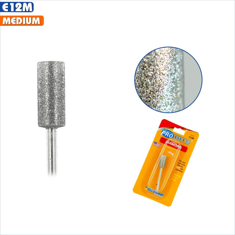 Medicool Diamond Barrel Filing and Shaping Manicure and Pedicure Nail Tool Bit | E12M - BeesActive Australia