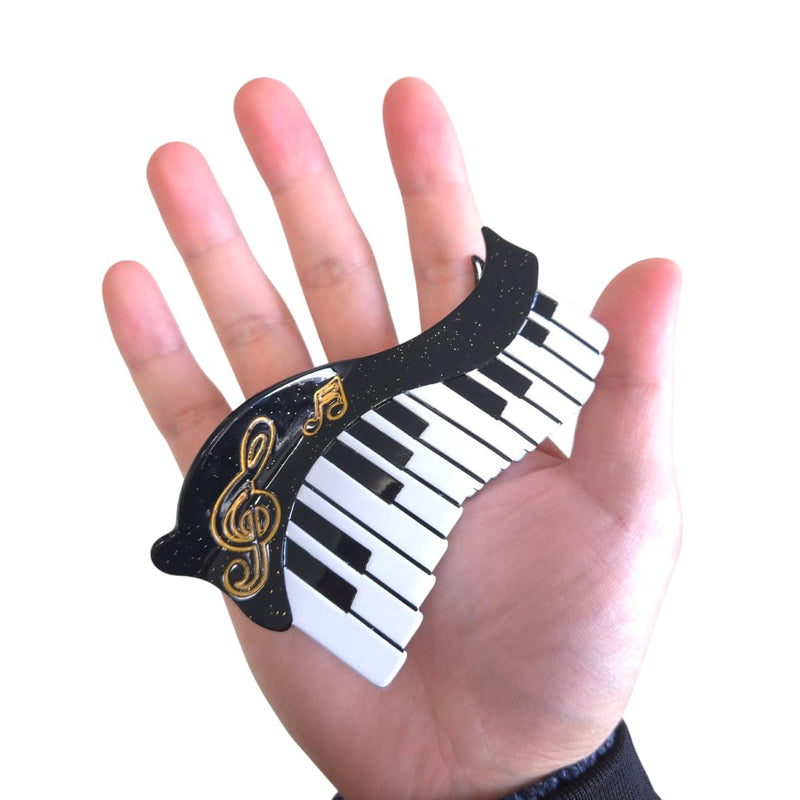 Funny Music Instrument Claw Clip,Funny Acetate Claw Clip for Women,Piano Hair Clip Piano