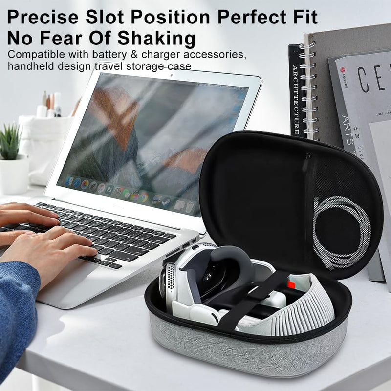 Hard Carrying Case For Apple Vision Pro - Apple Vision Pro Case Compatible With Battery & Charger Accessories - Anti-Fall Waterproof And Travel Hard Protective Cover Portable Storage Bag - BeesActive Australia