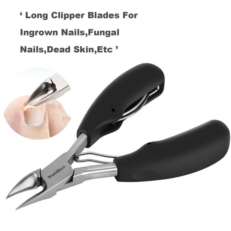 Large Nail Clippers Set, 5-Piece Sharp Toenail and Fingernail Clippers with Nail File, Ideal for Men and Women (Premium, Big Size, Heavy-Duty Design) - BeesActive Australia