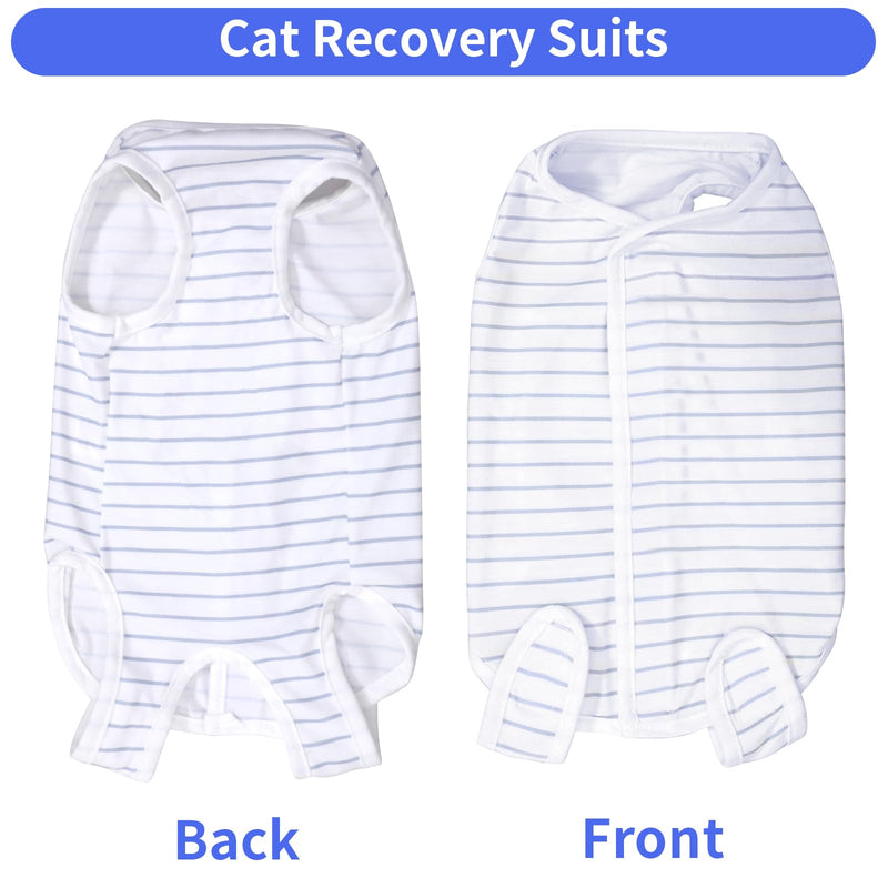 cobee Professional cat recovery suit for abdominal wounds or skin diseases, cat surgery recovery suit soft E collar cone alternative cat onesie for cats (size M) M size - BeesActive Australia