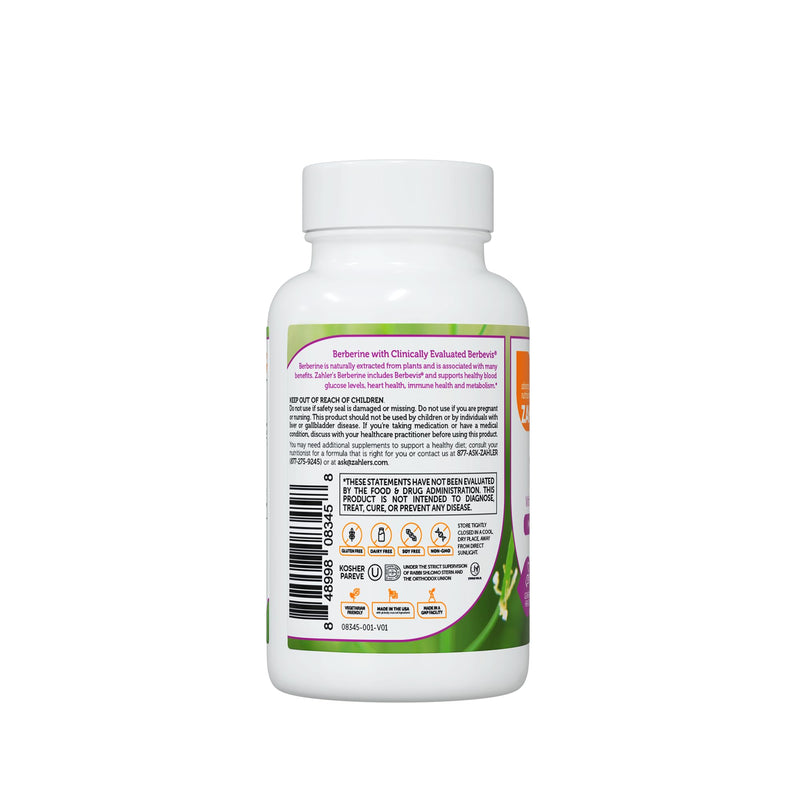 Berberine with Clinically Evaluated Berbevis, Metabolism and Glucos Support Formula, 60 Capsules. - BeesActive Australia