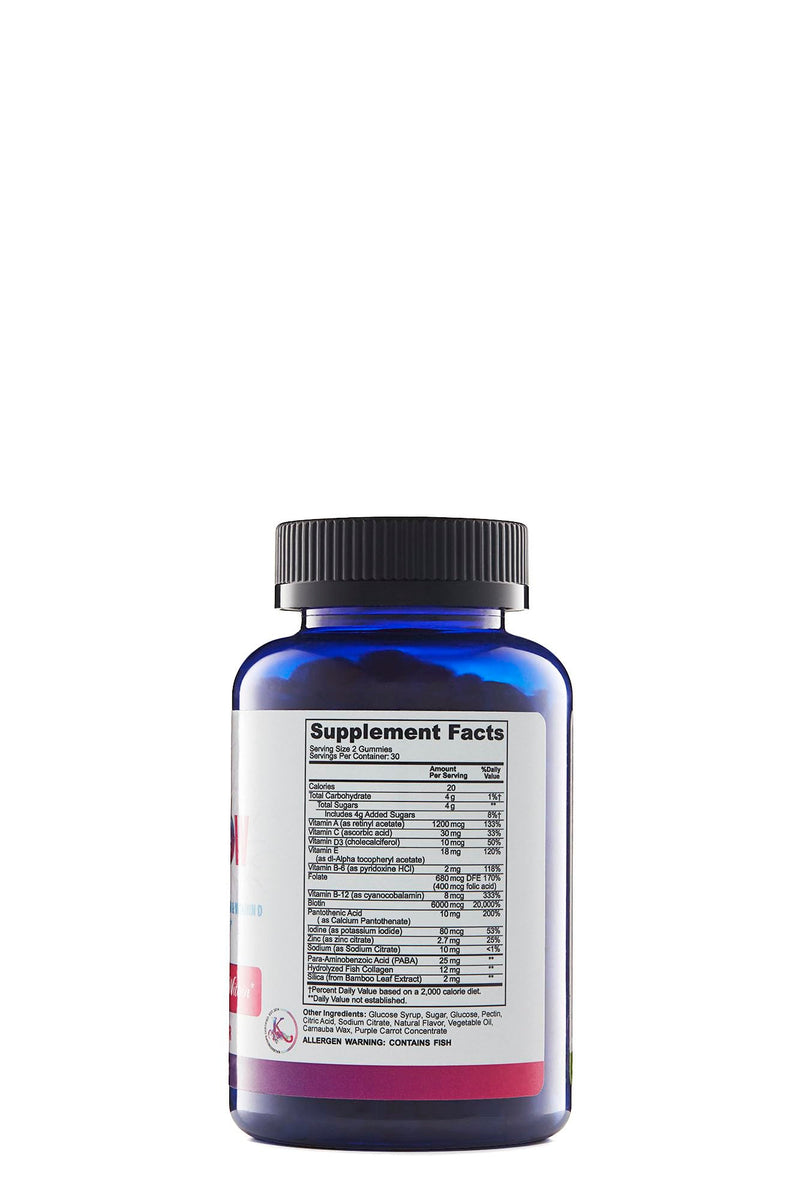 Kaleidogrow Healthy Hair Vitamins, 60 Count | Daily hair wellness supplement, Convenient capsule format, Passion fruit flavor