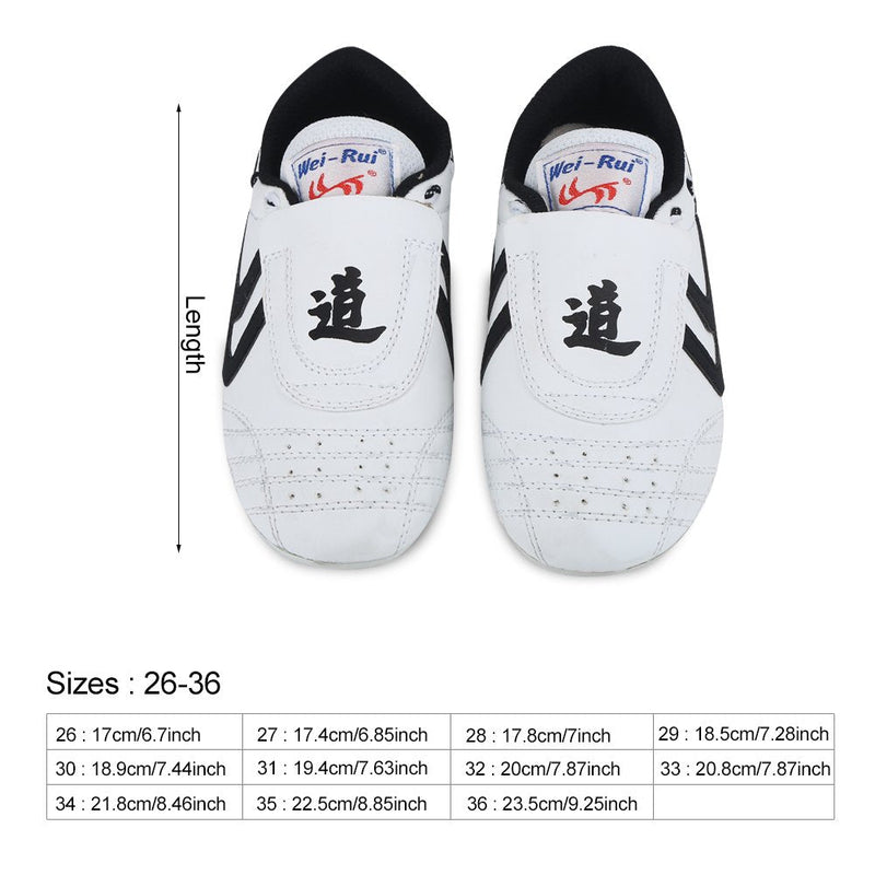 Dilwe Taekwondo Shoes, Kung Fu Taekwondo Indoor Mat Training Shoes 10 Sizes Soft Rubber Soles Martial Arts Sneaker for Women Men Kong Fu Taichi (36)