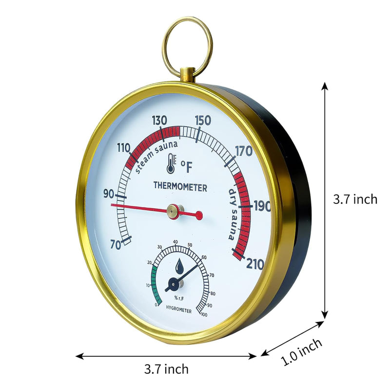 Sauna Thermometer Fahrenheit & Hygrometer, 2026 Upgraded Lanyard-Mounted for Portable Steam Sauna Box, Ideal for Infrared/Indoor/Home Use, Essential Accessory & Gift for Enthusiasts - BeesActive Australia