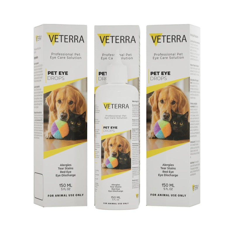 Dog Eye Drops | Eye Drops for Dogs & Cats | Treats Eye Infections, Soothes Allergies, Relieves Dry Eyes & Pink Eye | Effective Tear Stain Cleaner for Dogs 150 ml (5 fl oz)