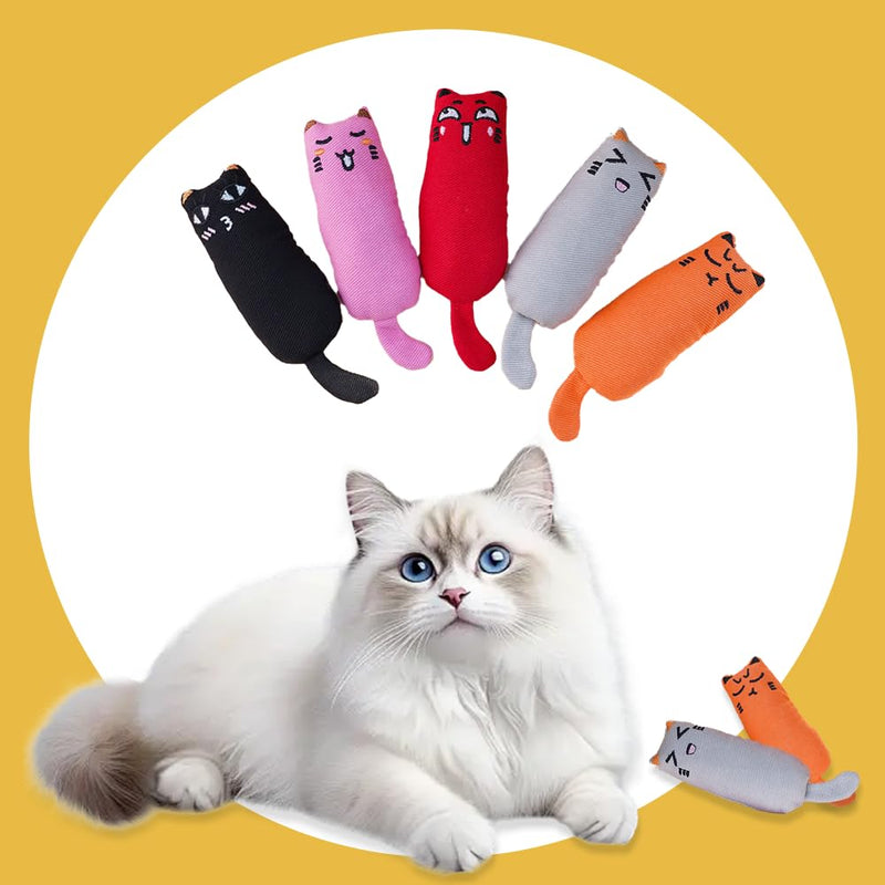 Catnip chew Toy, Cartoon Mouse cat chew Toy with Catnip, 5 Pieces, Cats and Kittens - BeesActive Australia