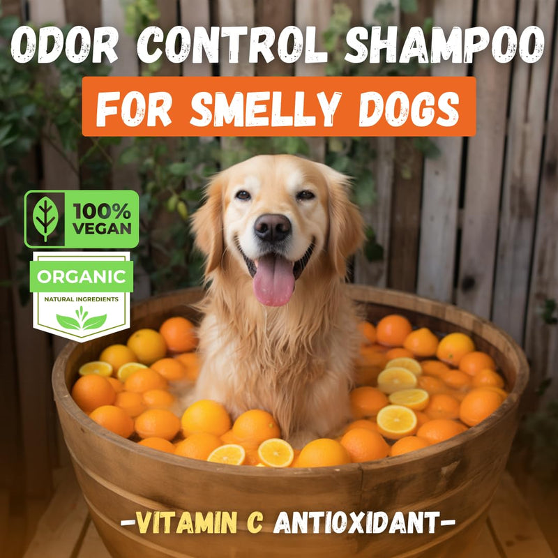 Deodorizing Dog Shampoo for Smelly Dogs | Puppy Shampoo | Organic Pet Shampoo for Dogs | Natural Dog Shampoo Bar | Citrus Essential Oils | Eco-Friendly | Zero Plastic Waste | Vegan | 3 Pack - BeesActive Australia