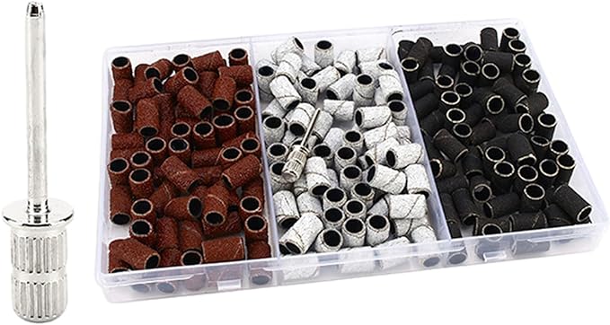 Professional Sanding Band Nail Manicure 80/120/180/240 Grit File Sand Piece Set Nail Drill Bit Manicure Tool Nail Drill Sanding Band Manicure Sanding Band Nail Polish Accessories - BeesActive Australia