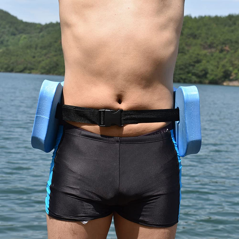Pool Floats Back Swim Floating Belt EVA Foam Swimming Training Aid Aerobics Exercise Belt Kickboard for Adult Kids Blue - BeesActive Australia