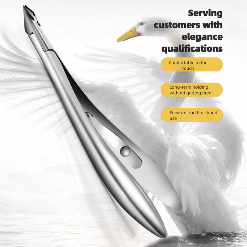 Cuticle Nippers, Professional Accurate Fast Sharp Small Jaw Cuticle Cutters, Nail Cuticle Cutting Pliers, Nail Dead Skin Remover Tool,Stainless Steel Cuticle Trimmer, Silver, Jaw 3mm Jaw-3mm Blade