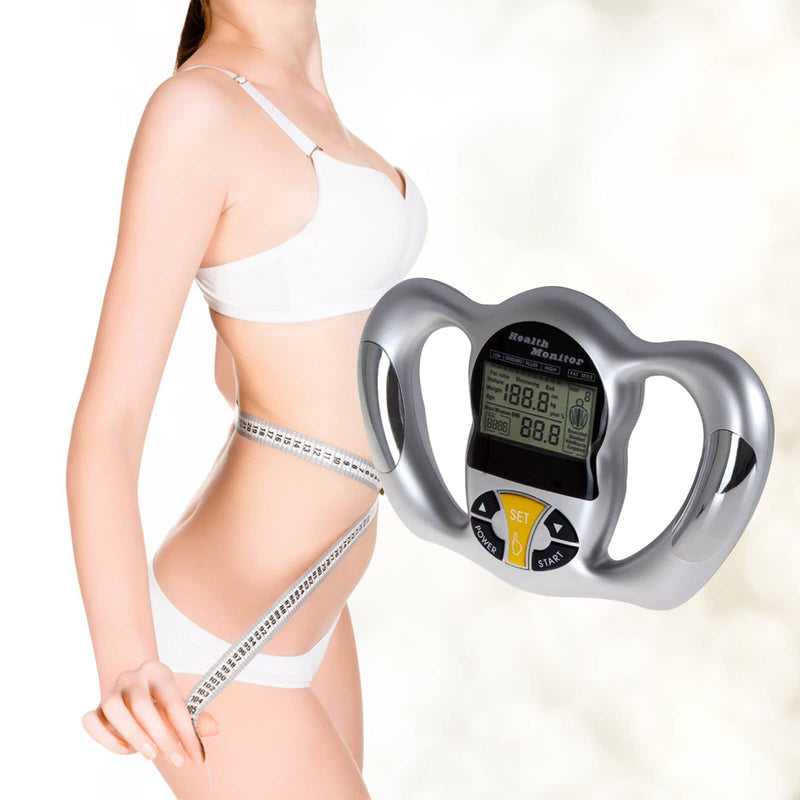 Digital Body Fat Analyzer, Electronic BMI Handheld Body Fat Monitor with LCD Display Body Fat Measuring Instrument BMI Meter Portable Multi-Function Health Monitor for Personal Health 1 - BeesActive Australia