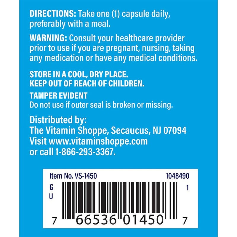 The Vitamin Shoppe Zinc 50 MG, Immune & Antioxidant Support, 100 Capsules | Essential Mineral Supplement to Support Immune Function, Skin Health & Antioxidant Protection 100 Count (Pack of 1)