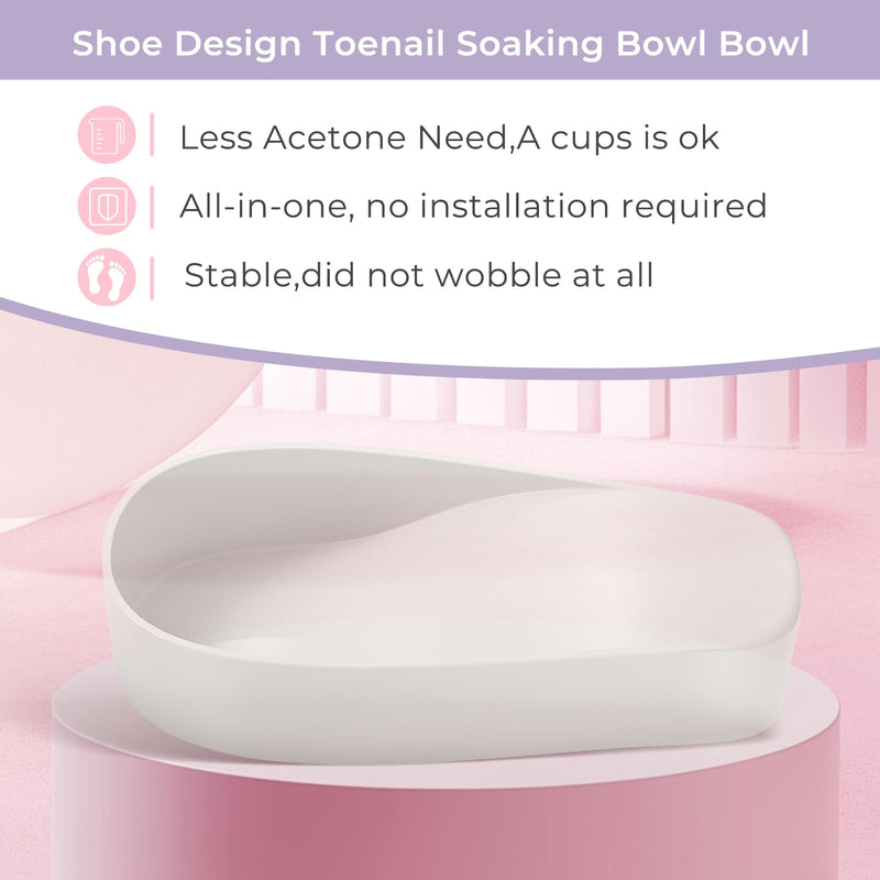 YGQQOY Toe Nail Soaking Bowl, Acetone Soak Off Bowl,Toe Soak Tray,Soak Off Gel Polish Remover Bowl,Foot Soak Pedicure Bowl, Pedicure Tools Set - BeesActive Australia