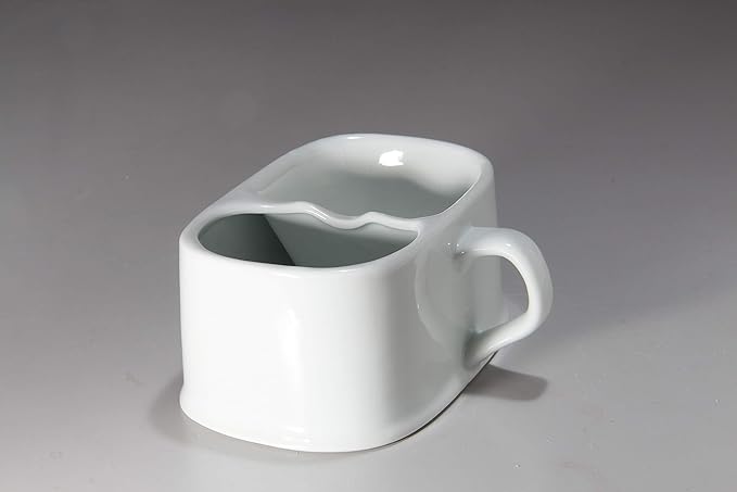 White Porcelain Thermal Shaving Cup, Arita Ware Frothing Mesh Shape, For Commercial Use, White -  Australia