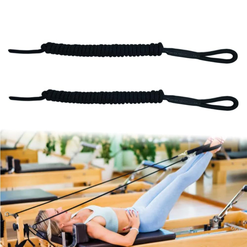 2 PCS Pilates Reformer Pull Rope Parts, Pilates Reformer Ropes Replacement Strap, Suitable for Home Studio use of Yoga Fitness Equipment, Pilates core Bed Accessory Yoga Strap.