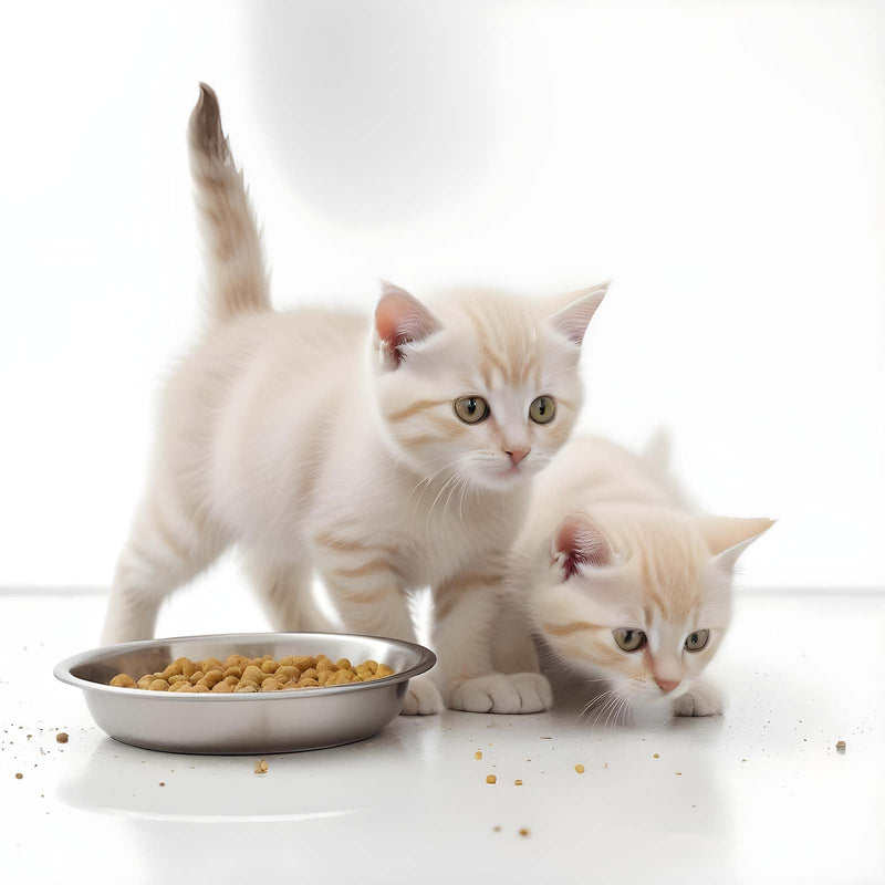 5 PCS Stainless Steel Cat Bowls Cat Food Bowl 5.9 Inch Puppy Bowls Small Shallow Whisker Fatigue Cat Bowl Cat Dishes for Food and Water Feeding Pet Bowls Wide Saucer Style Dish for Kitten Small Dog - BeesActive Australia
