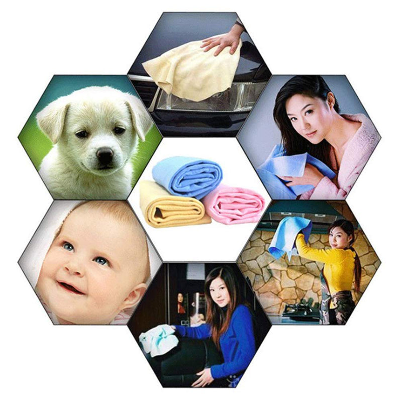 Pack of 5 Dog Bath Quick Drying Towel, Super Absorbent Towel, Multifunctional Pet Towel, Suitable for Small and Medium Dogs, 43 cm x 66 cm (5 Colors) - BeesActive Australia