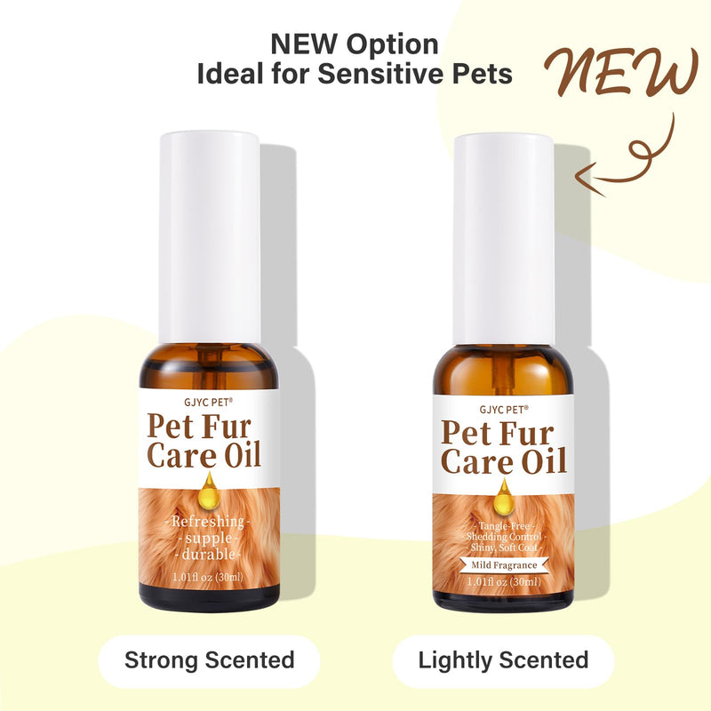 Pet Fur Care Oil - Tangle Remover, Shiny & Silky Coat, Soothing Skin Protection with Collagen and Natural Oils - Leave-in Formula for Dogs and Cats - 1.01 fl. oz Light Floral - BeesActive Australia