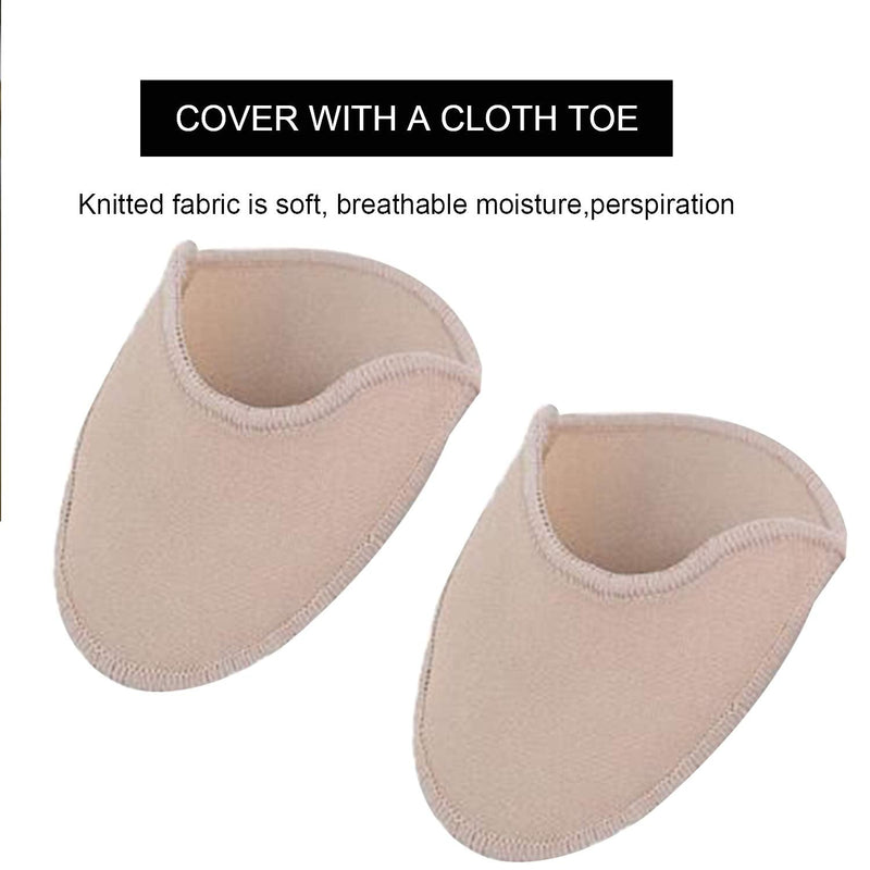 Toe Pouches Pads, Gel Toe Cover for Women's 6-10 for Heel, Toe Pads to Protect Toes or Feet,Dance,Ballet, Point Shoes - 1 Pairs (Toe Pouches Pads)