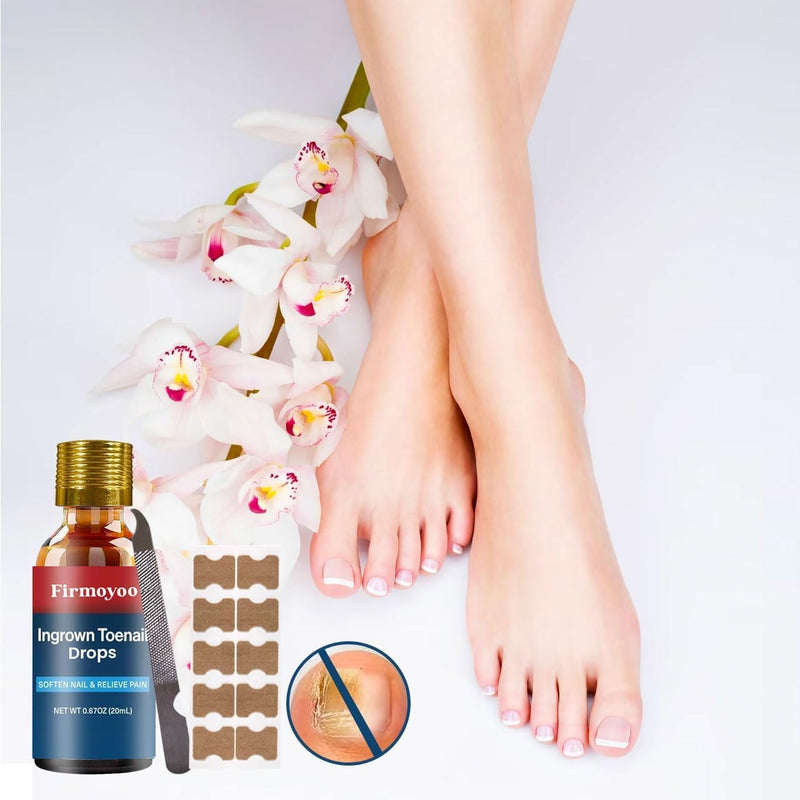 Ingrown Toenail Treatment for Pain Relief: Ingrown Toenail Removal Kit - Big Toe Ingrown Nail Treatment for Home Toenail Care - Professional Toenail Corrector - Safe & Easy for Thick, Curved Toenails