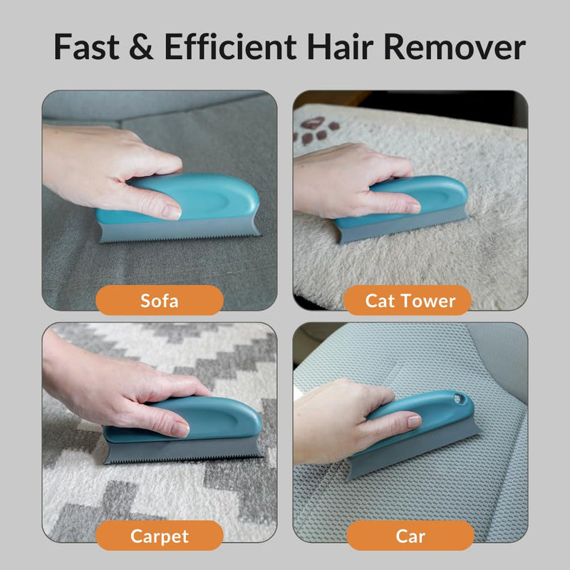 Versatile Pet Hair Remover- Dog Hair Removal Tool for Car - Cat Hair Remover for Furniture- Car Cleaning Supplies- Pet Lint Roller- Washable Mini Dog Hair Remover Kit for Detailing, Couch, Carpet - BeesActive Australia