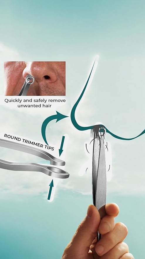 MAIMIO Nose Hair Cutter, Nose Hair Trimmer, Round, Painless, Safe, Easy, Eyebrows, Gray Hair, Unwanted Hair Treatment -  Australia