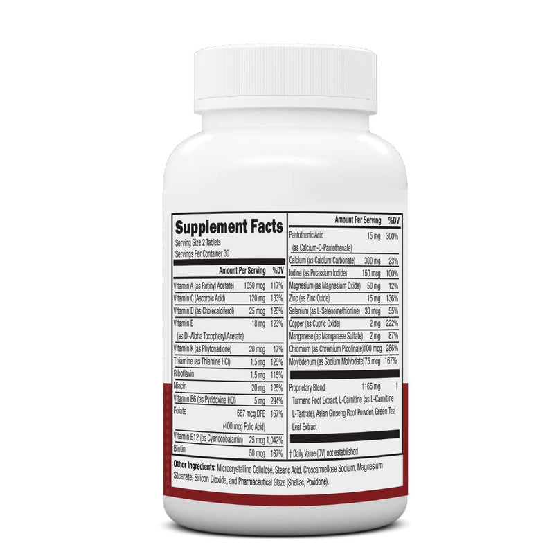 Women's 50+ Formula Multivitamin with Brilliant Blend - Daily Nutritional Support for Women Over 50 (60 Count)