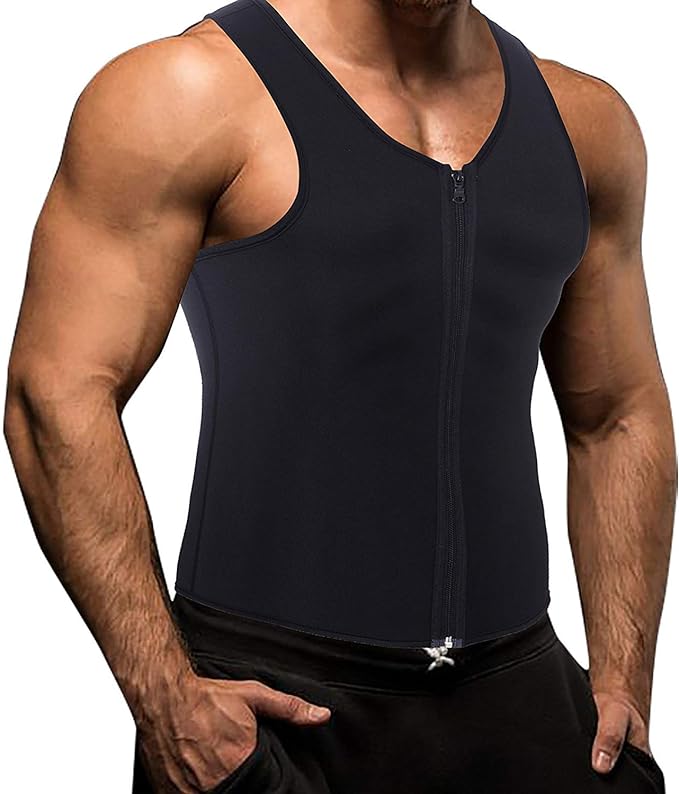 Sauna Suit Wear, Diet Suit, Exercise, Sauna Effect, Sweating, Heat Retention, Training Wear, Black, Men's Fashionable - BeesActive Australia