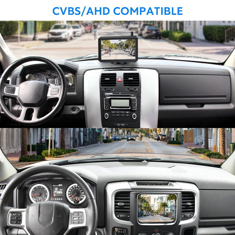 AUTO-VOX CAM7 Pro Backup Camera, IP69K Waterproof and Fisheye Correction 1080P HD Clear Rear/Front View Reverse Camera, 180°Super Wide Angle Back up Camera for Cars,Truck,Camper,Van - BeesActive Australia