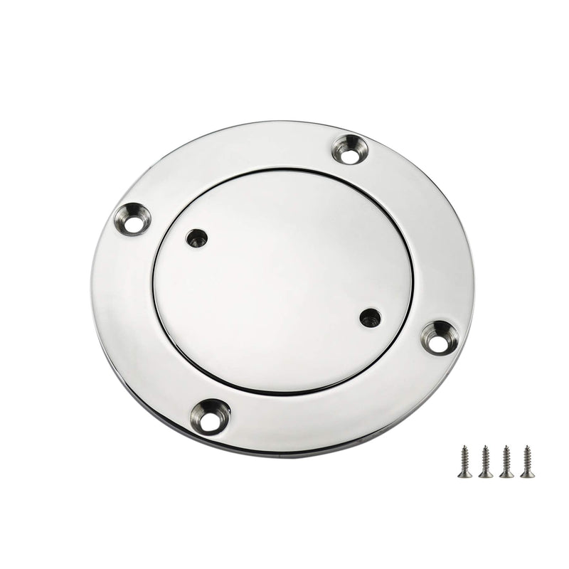 keehui Marine 316 Stainless Steel 3inch/4inch Inspection Deck Plate W/Screws for Boat 3IN - BeesActive Australia