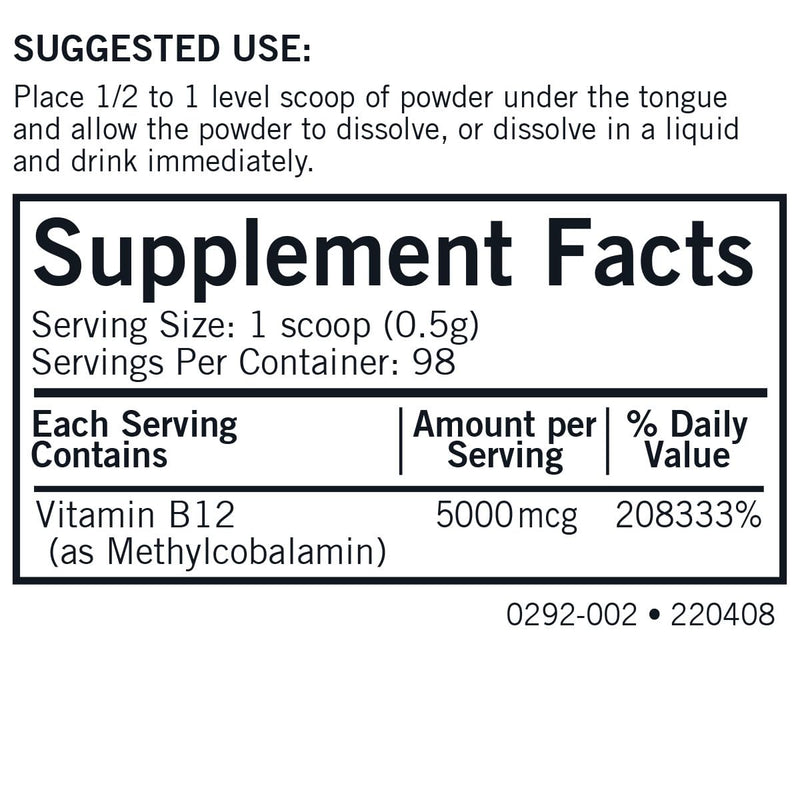 Kirkman Super B12 - Methylcobalamin Concentrated Powder