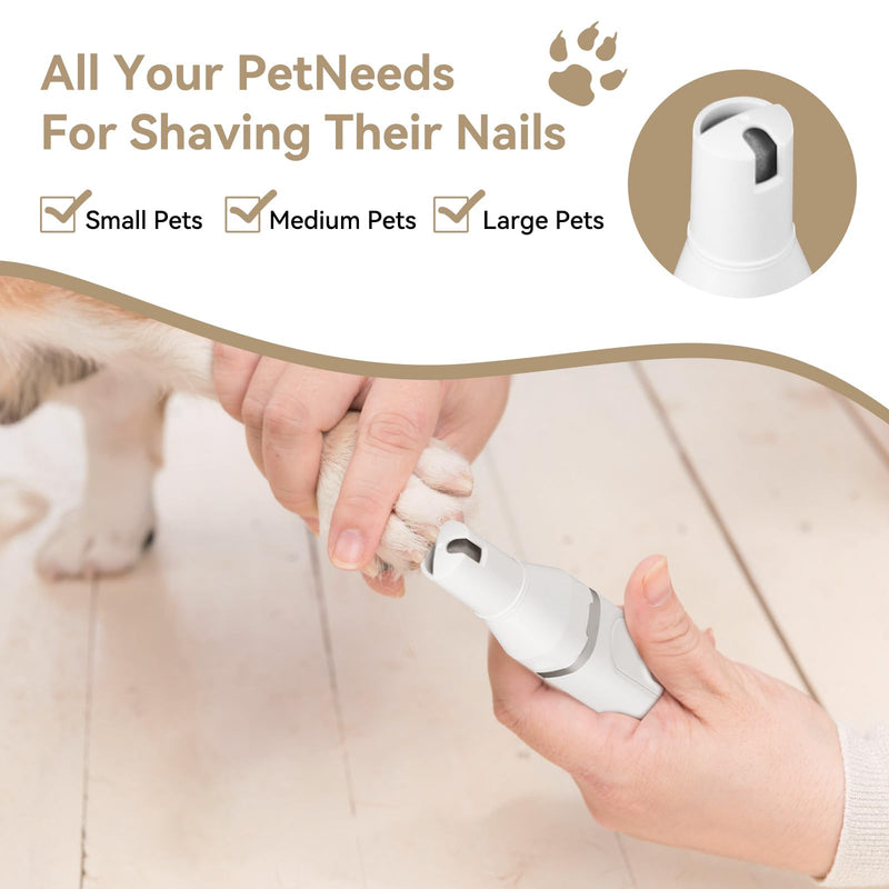 6-in-1 Quiet Dog Paw Trimmer and Nail Grinder with Stainless Steel Scissor & Comb, Long-Lasting Dog Grooming Clippers Kit, Rechargeable Dog Nail Trimmers with IPX7 Waterproof - BeesActive Australia