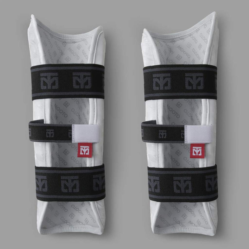 Mooto Korea Taekwondo Extera S2 Shin Protector Guard WT Logo MMA Martial Arts Kickboxing Karate Training Match Gym School Academy (Small(Length 24cm or 0.78 ft)) - BeesActive Australia
