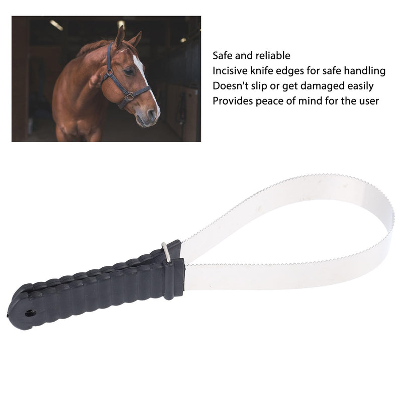 Horse Curry Comb, Professional Stainless Steel Safety Horse Fur Scraper Dog Horse Spring Curry Comb Horse Fur Scraper for Horse Hair Cleaning - BeesActive Australia
