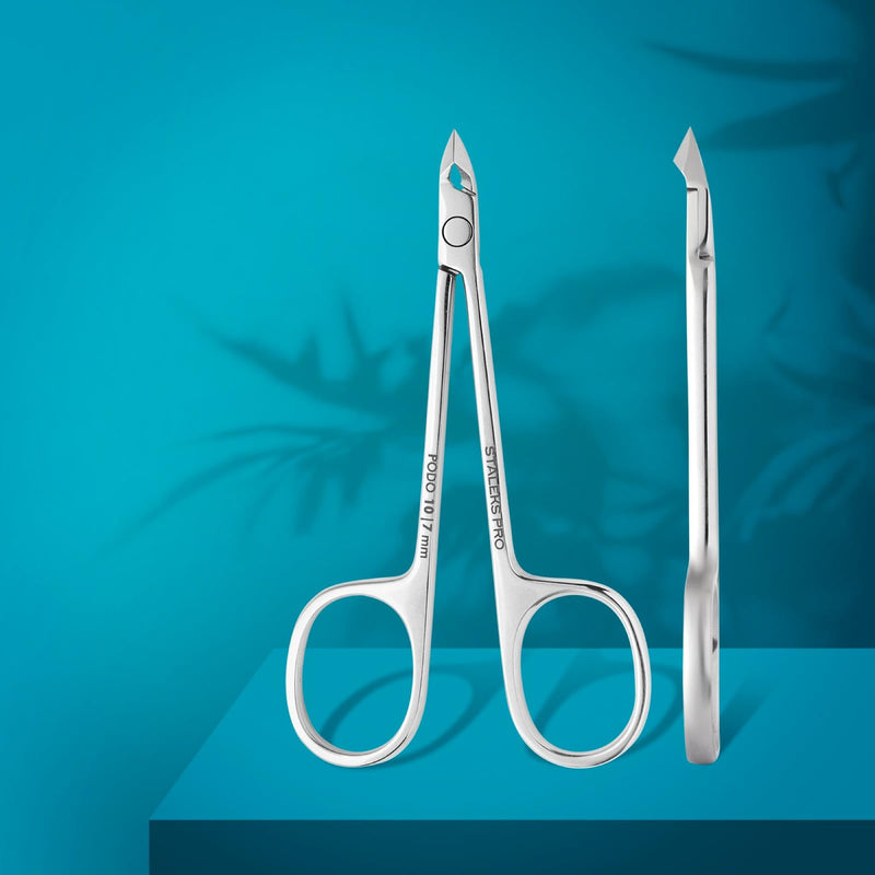 Staleks PODO 10 Podology Scissors-Style Nippers – 7 mm Blades with Heel – Beveled Straight Tips – Ideal for Corns, Calluses, and Cuticle Processing - BeesActive Australia