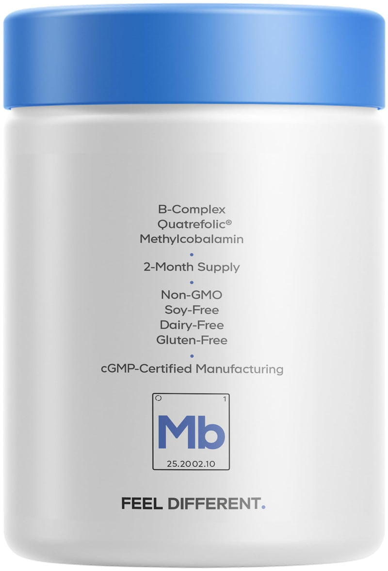 Codeage Methylfolate B Complex, 5-MTHF, Methylcobalamin B12, 120 Capsules | Methylfolate B-complex with active 5-MTHF, methylcobalamin B12, riboflavin B2, B6 and betaine. Non-GMO.