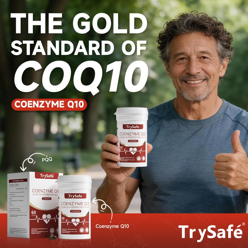 5-in-1 630mg Coenzyme Q10 Complex Proprietary Blend with Grape Seed Extract, Beetroot, Resveratrol & PQQ - Support Cardiovascular Function* & Myocardial Cell*, Maintain Heart Health*
